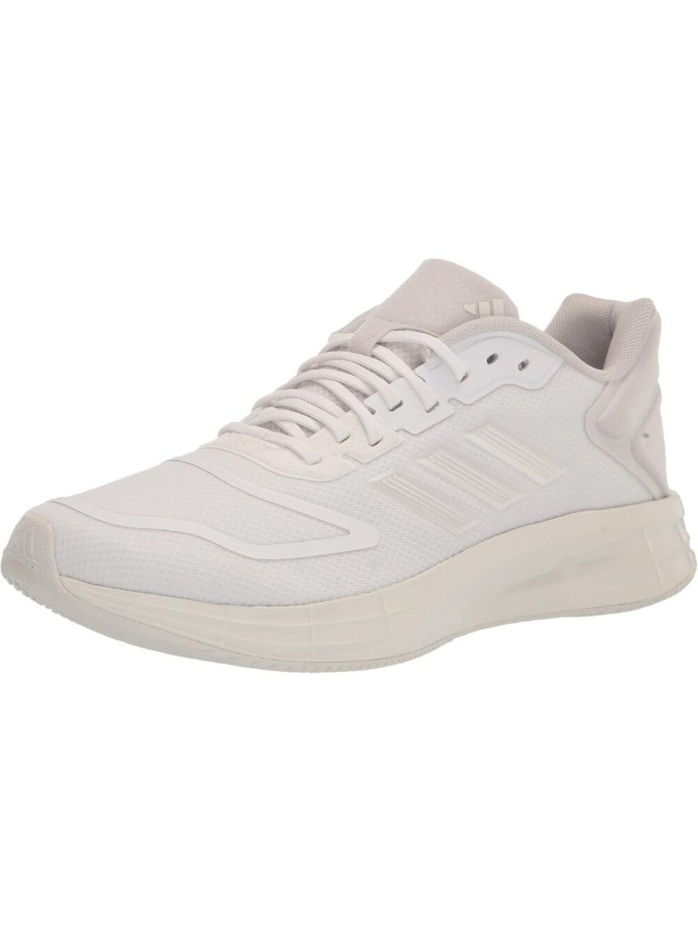 Women's White Running Shoes, Lightweight Athletic Sneakers, Size 8.5, Metallic